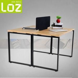 Compact Office Furniture Wooden 2 Person Computer Desk