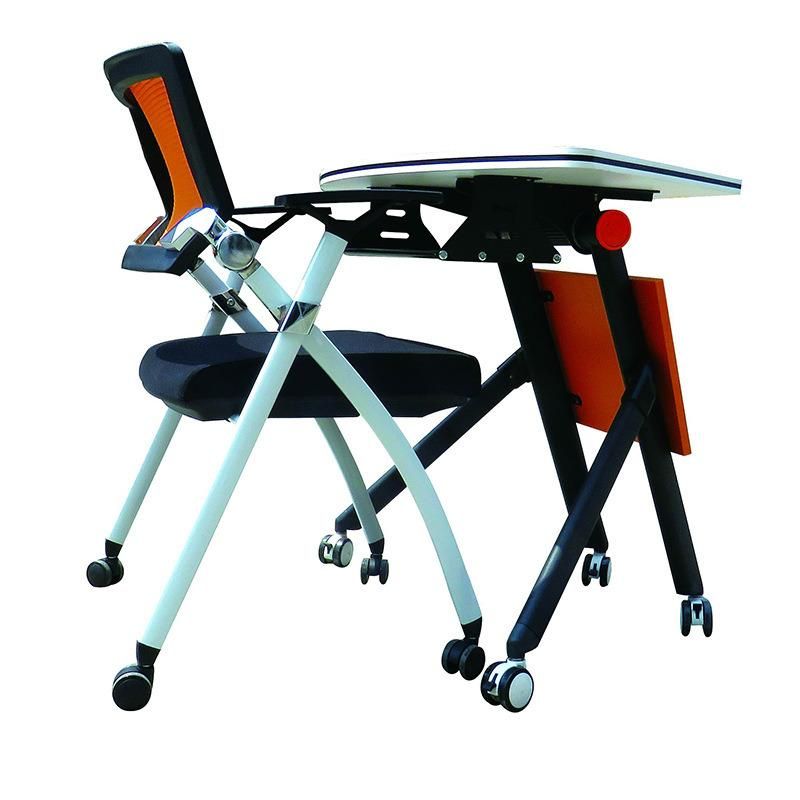 Modern Wooden Top Standing Hospital School Training Folding Study Table