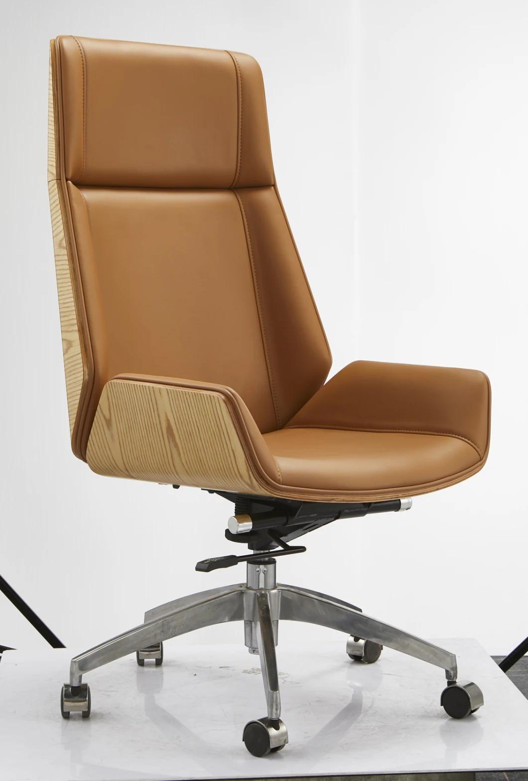 Popular High Back Swivel Revolving Excutive Office Leather Chair