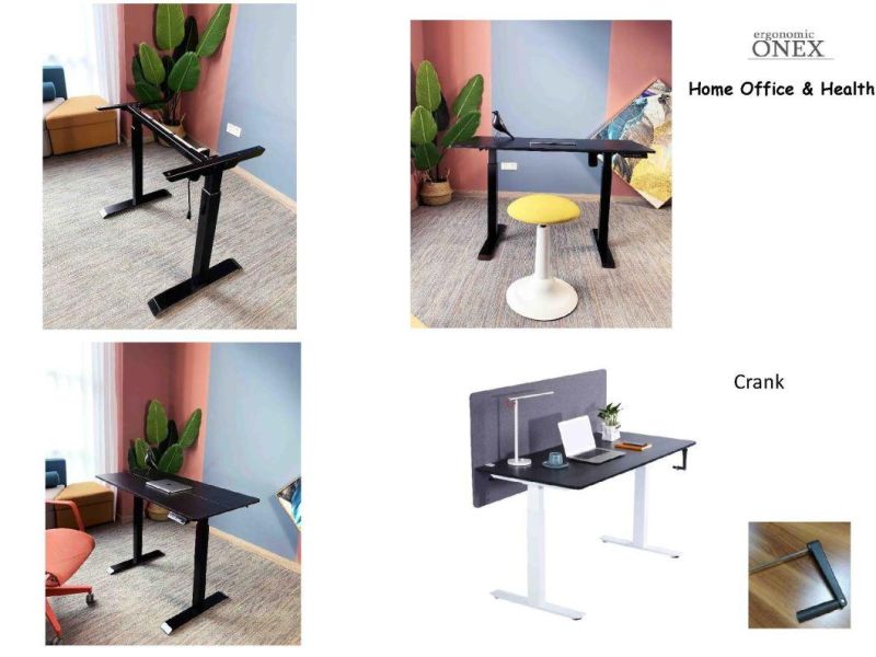 Height Adjustable Desk Two Legs Heavy Loading