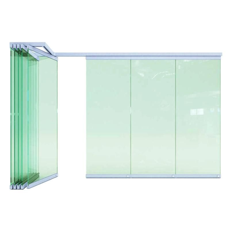Interior Glass Folding Door Aluminium Frameless Door