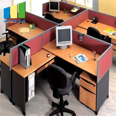 Modular Office Desk, 6 Person Office Partition, 4 Seat Office Workstation