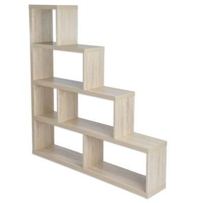 Free Standing Ladder Wooden Bookshelf with 4 Tiers