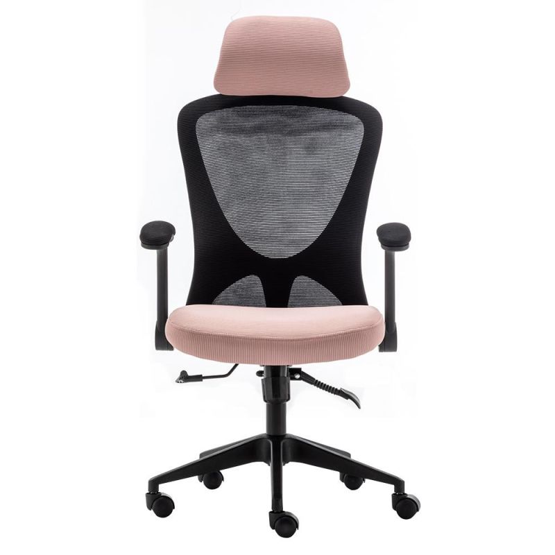 High Quality Swivel Lumber Support Staff Office Desk Mesh Chair