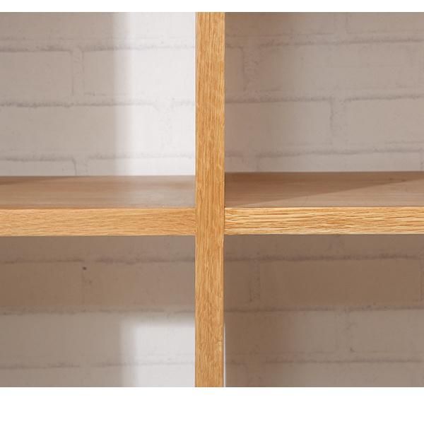 European Style Simple Eight Grid Solid Wood Bookshelf