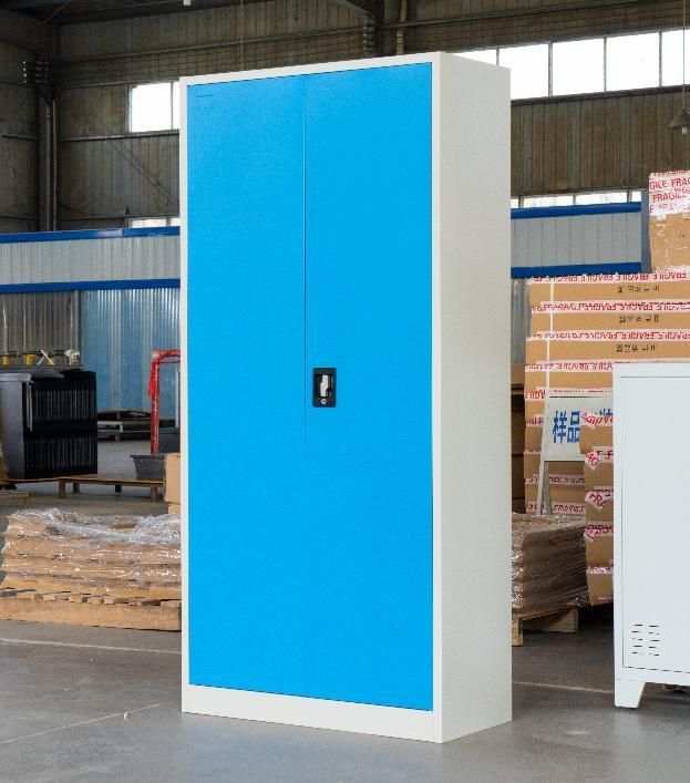 Jas-008 Factory Supply Office Steel Storage Cabinet Furniture 2 Swing Doors Steel Filing Cabinet