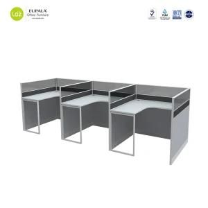 Partition Computer Desk with Steel Cabint Combination Partition