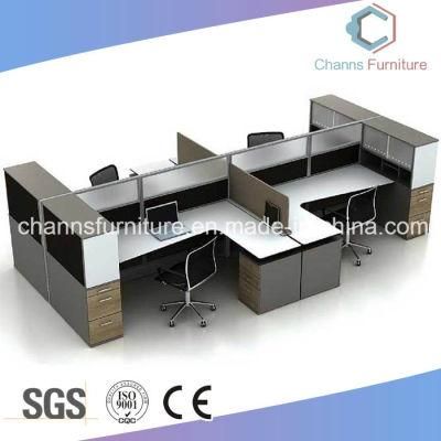 High Quality Office Desk 4 Seats Workstation with Partition