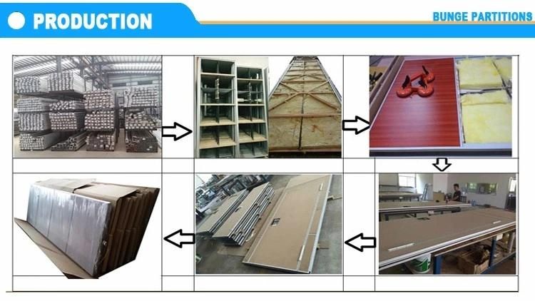 Movable Dividing Folding Door Sliding Dividers Melamine Wooden Partition