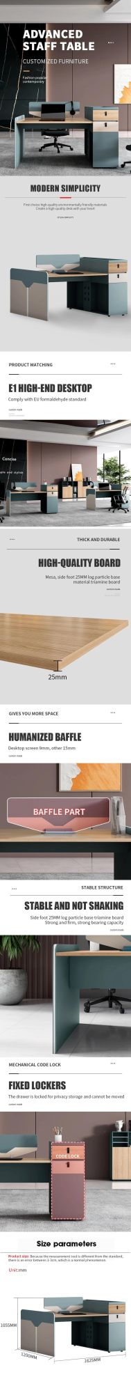 Latest Work Station Small Partition Staff Desk Office Cubicle