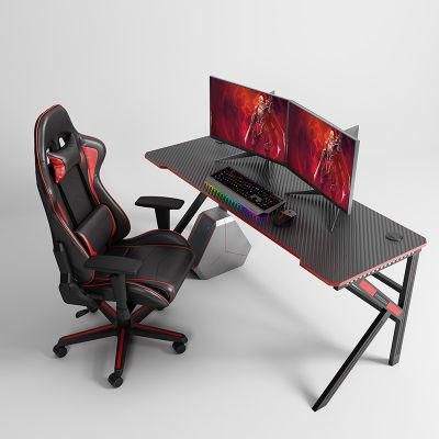 Elites New Style Gamer Professional Game Ergonomic K Shaped PC Desk Computer Gaming Table Desk