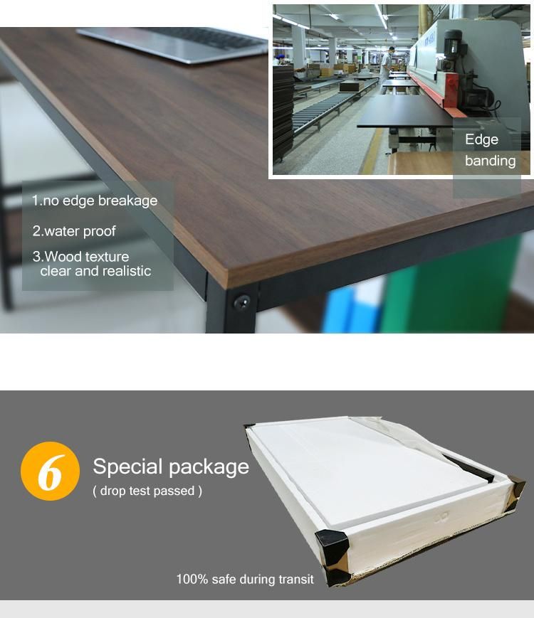 Modern L Shape Home Office Wood Writing Table Computer Desk Set