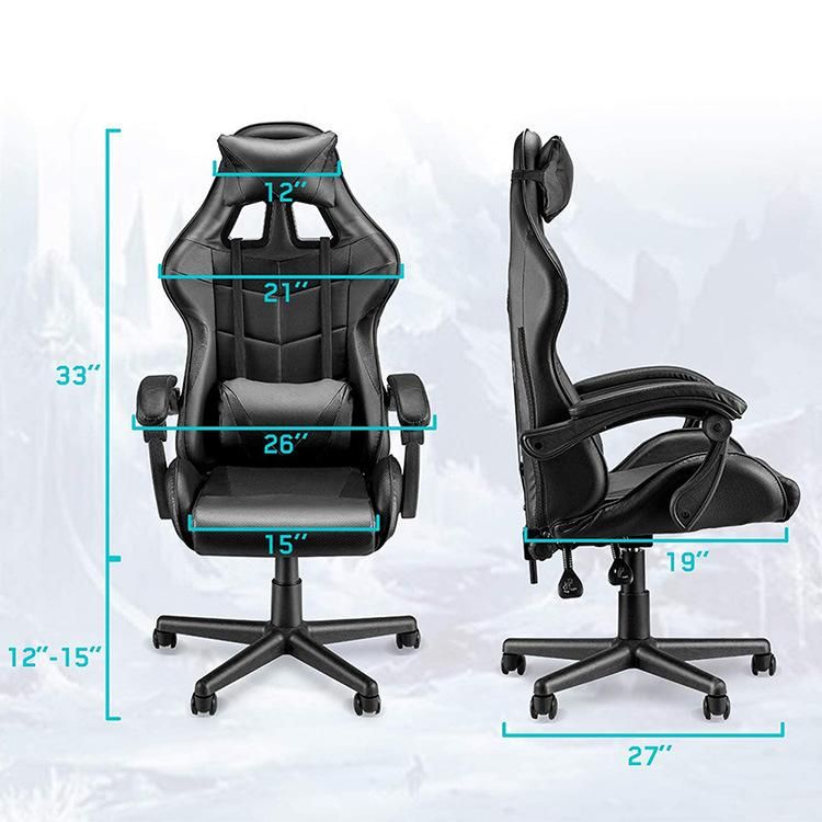 Cheap High Back Computer Ergonomic Armrest Leather Racing Gamer Gaming Chair