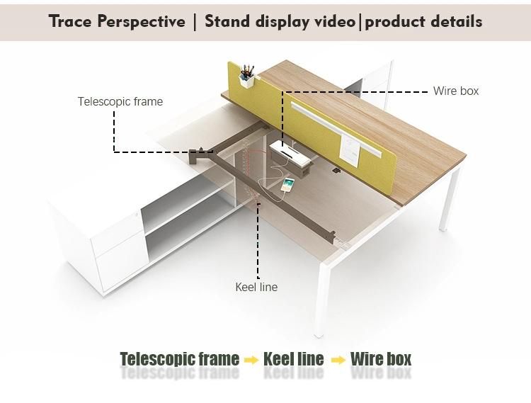 New Product Furniture Desk Design Workspace 2 Person Office Workstation