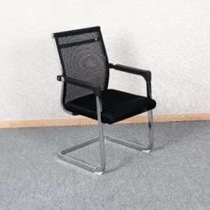 Factory Wholesale Mesh Back Meeting Chair with Cushion Seat Steel Frame Bow Back Executive Office Chair
