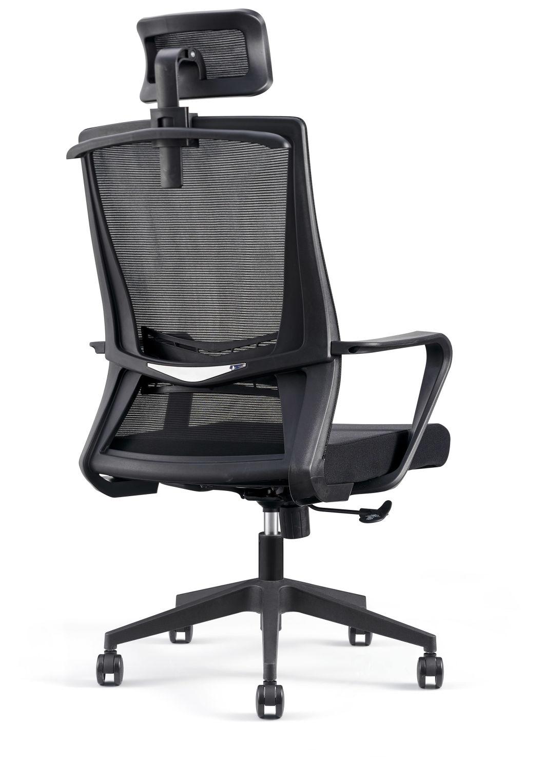 Breathable Mesh Fabric Office Chair with Hangers Flexible Pillow Chair