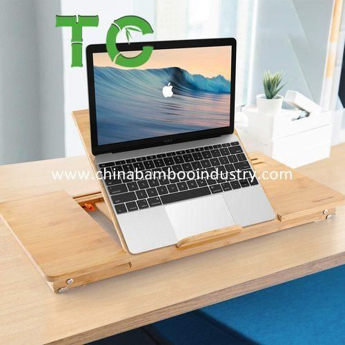 Bamboo Foldable Laptop Desk Suitable for Office and Home Use