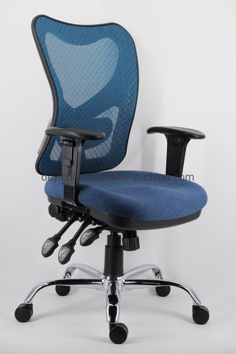 Blue Color Mesh Back with Adjustable Back Support Arm Available Medium Back Comfortable Computer Chair