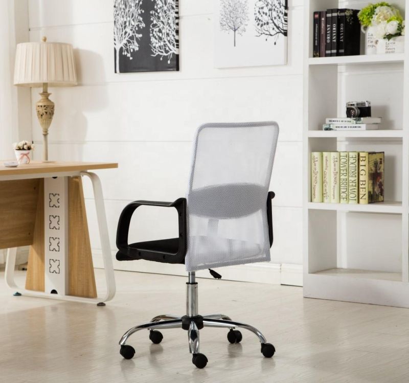 White Mesh Low Back Office Chair