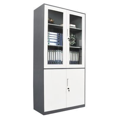 Metal Four Door Office File Cabinet Furniture Glass Steel Cabinet Price