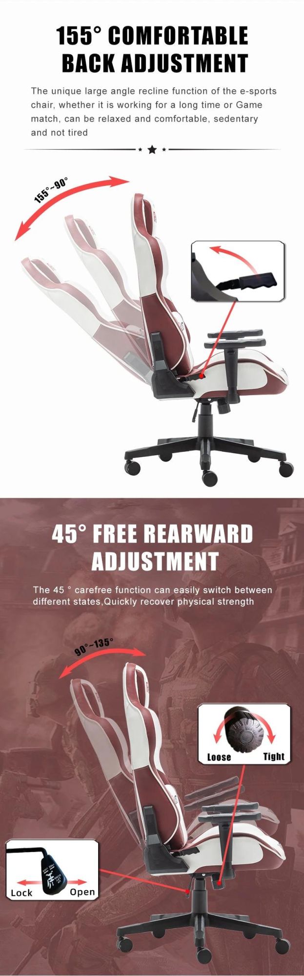 High Quality Competitive Computer Chair Adjustable Office Chair Gaming Chair
