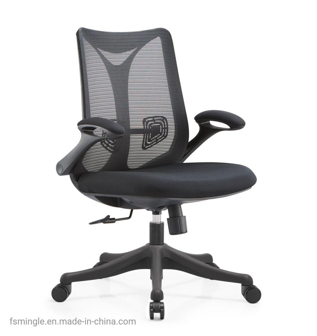 Ahsipa Furniture Ergonomic Middle Back Adjustable Swivel Mesh Office Chair