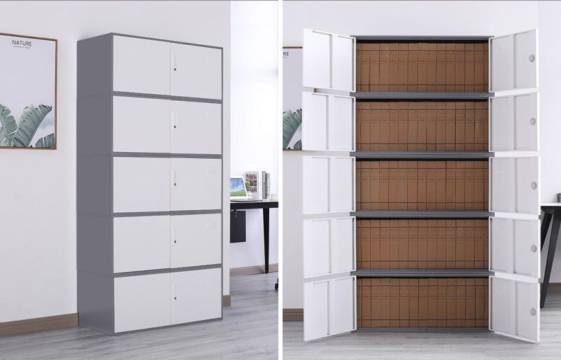 5-Section Locking Metal Storage File Cabinets Document Cabinet