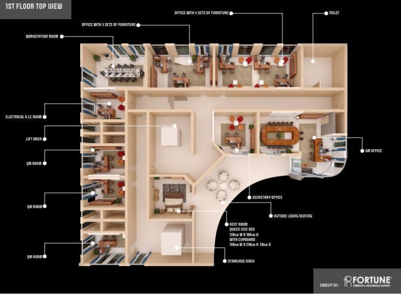 Open Office Space Call Center Wework Modern Furniture Person Workstation