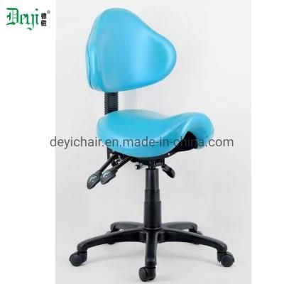 Middle Back Saddle Shape Seat Two Lever Functional Mechanism Colorful PU Upholstery Computer Office Chair