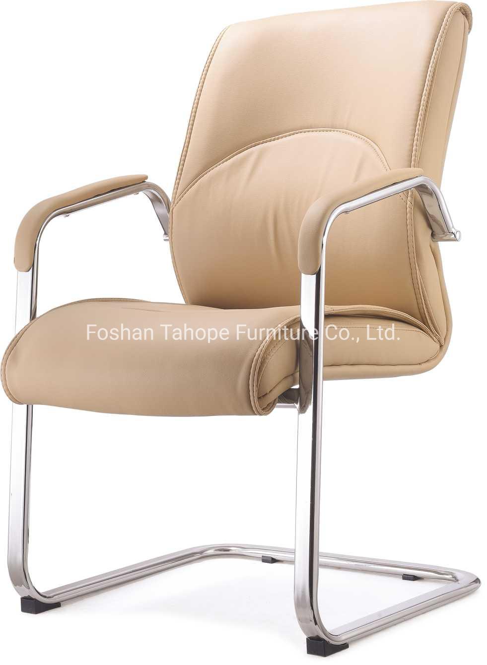 Audience Visitor Use Modern Office Furniture Conference Leather Boardroom Chair for Computer Study