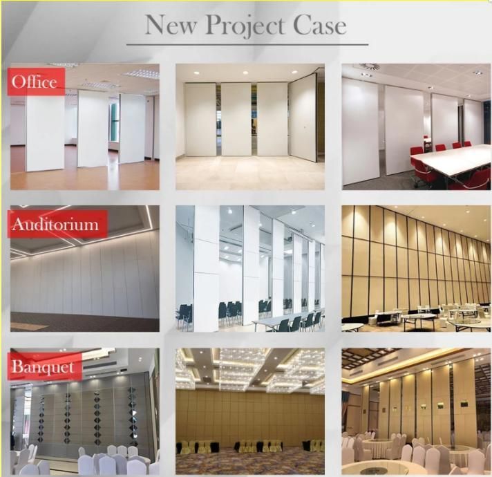 Hotel Acoustic Folding Banquet Hall Wooden Operable Office Wall Partitions
