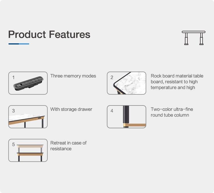 Sample Provided 1000n Load Capcacity Wooden Furniture Lingyus-Series Standing Table
