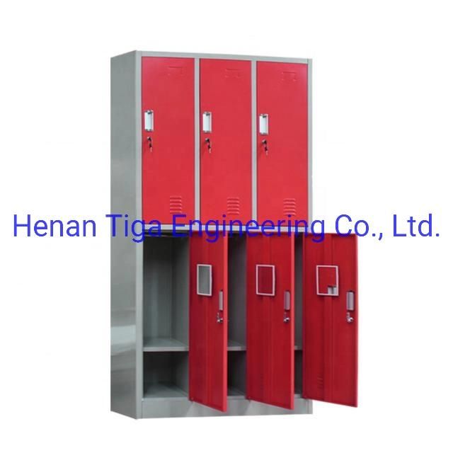 China Factory School Gym Home Office Employee Lock Box 4 Door Metal Wall Locker