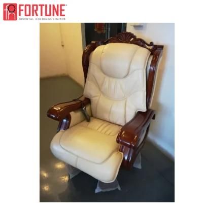 Long Time Adjustable Lean Backward Leather Executive Office Chair