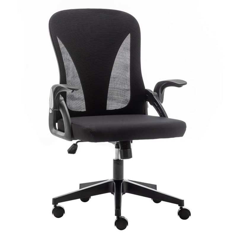 Factory Supplier Flip up Armrest Foldable Backrest Back Mesh Sedia Da Ufficio Ergonomic Executive Folding Office Chairs