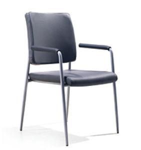 Four Legs Modern Plate Cushion Meeting Staff Visitor Armrest Chair