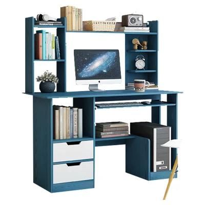 Home Combined Desktop Computer Desk with Bookshelf Desk 0124