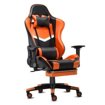 Desk Swivel Rolling High Back PU Leather Executive Gaming Chair with Footrest