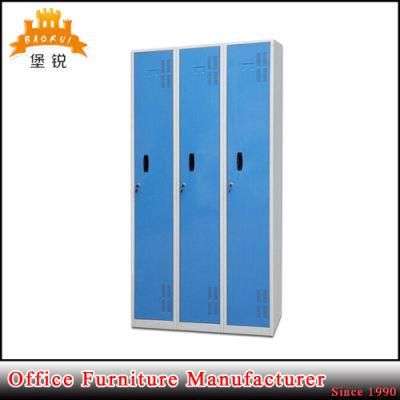 China Manufacture Supplier 3 Door Metal Wardrobe Cabinet