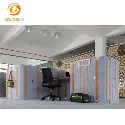 Class B1 Fireproof 100% Polyester Fiber Acoustic Partition Screen