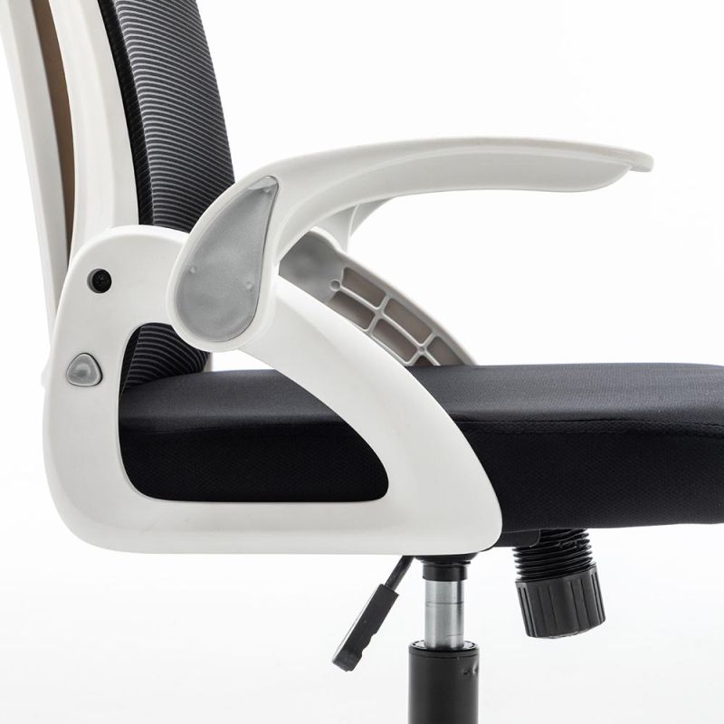 Huashi MID Back Lift Swivel Chairs Ergonomic Mesh Office Chair for Office