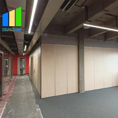 Russian Project Soundproof Movable Panel Conference Room Sliding Partition Wall