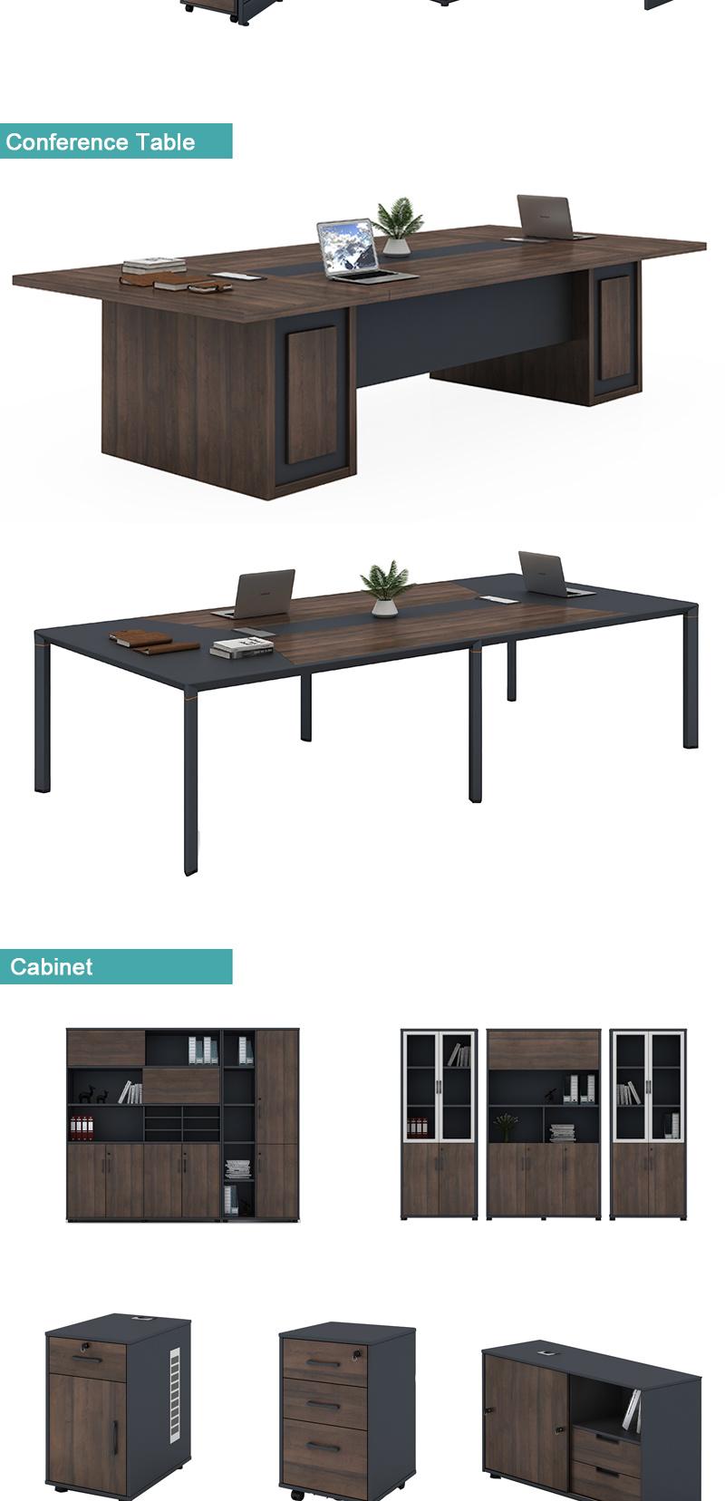 Wholesale Market Modern Wooden Office Furniture Council Boardroom Negotiating Meeting Room Conference Table