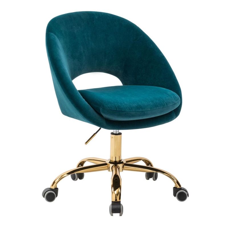 Comfortable Office Furniture Office Desk Chairs with Wheels Mesh Chair Back Fabric Office Chair