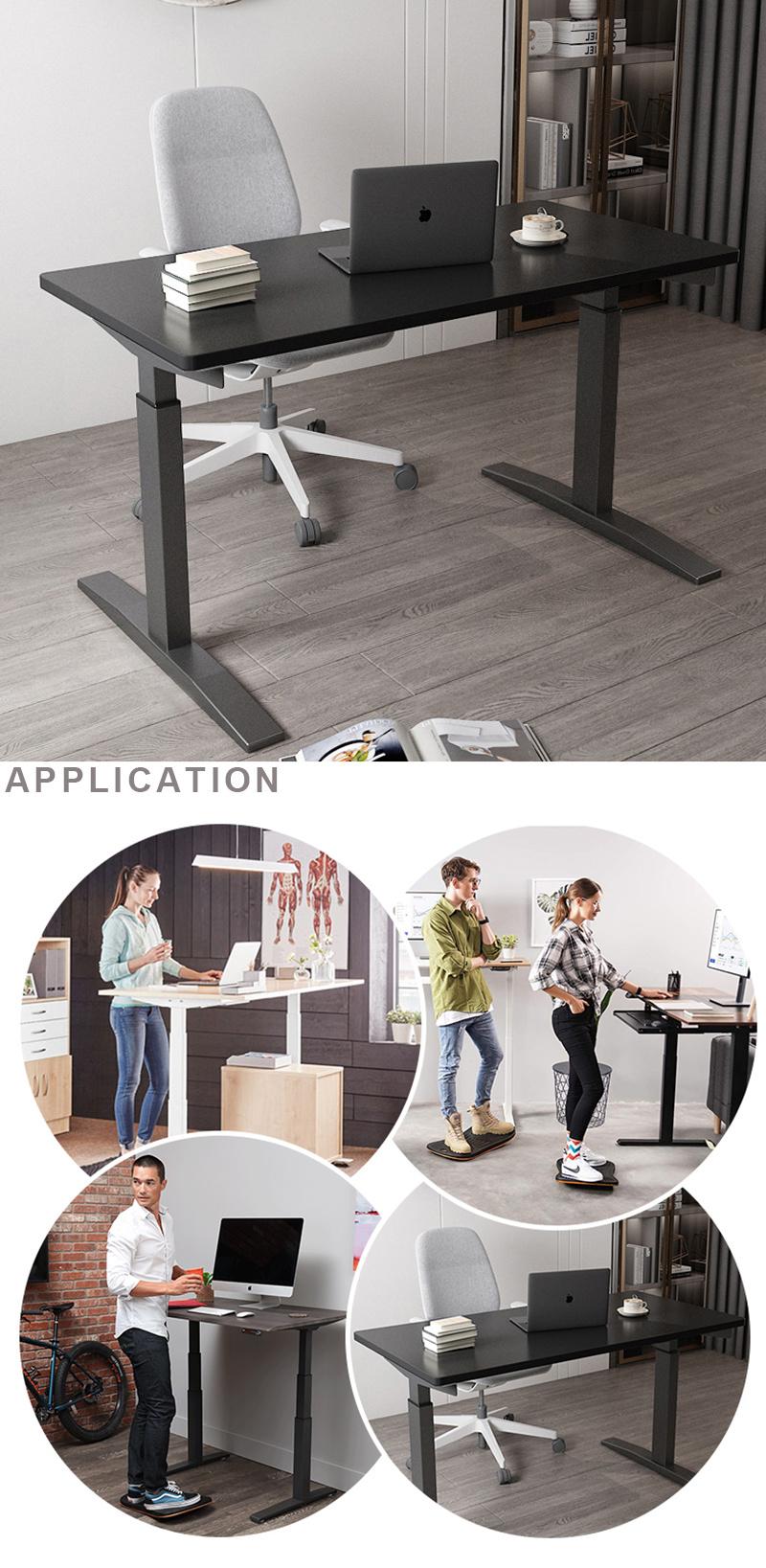 Western Style Professional Manufacturer Single Motor Adjustable Standing Desk Metal Frame Motorized Height Adjustable Desk