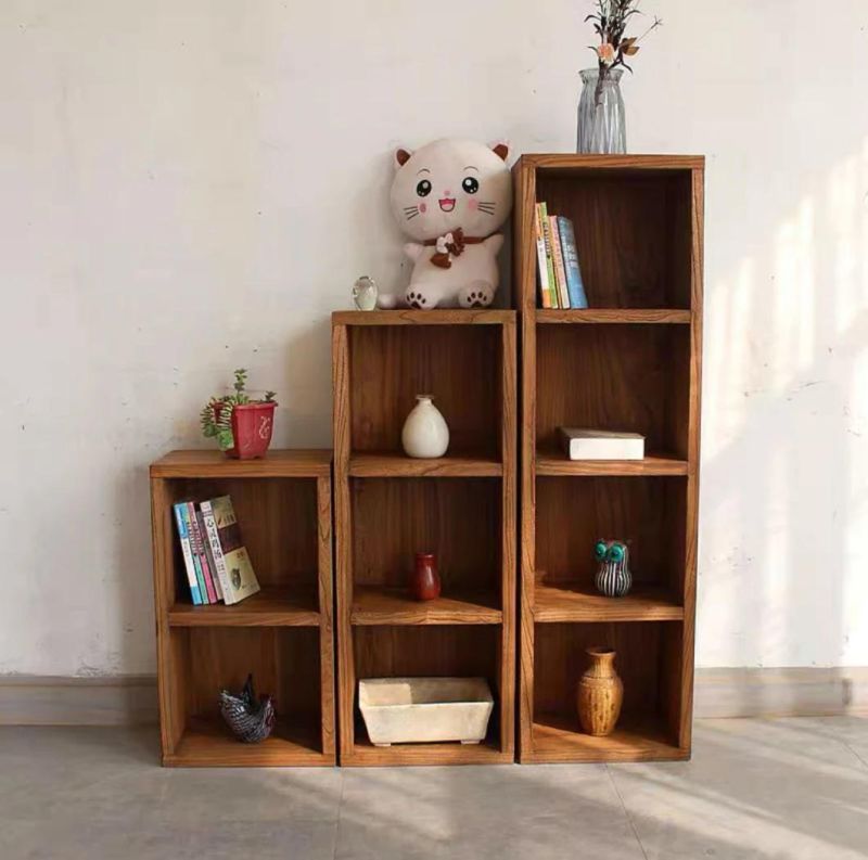Easy-Assembly Modern Wood Bookcase Cabinet Home Furniture Storage with High Quality