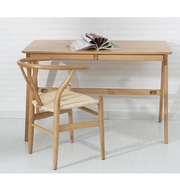 White Oak Oblique Leg Desk Study Desk Home Computer Desk