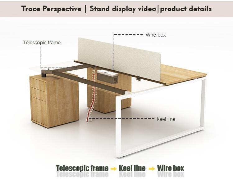 Factory Direct Sale Melamine Furniture Desk Standard Dimension MDF Office Table