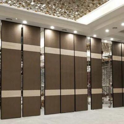Hotel No Floor Track Operable Soundproof Partition Wall for Hotel