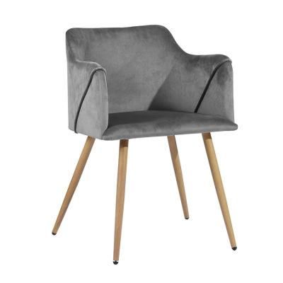 High Quality Soft Comfortable Dining Chairs Nordic Velvet Room Chairs Modern Living Room Chiars Dining